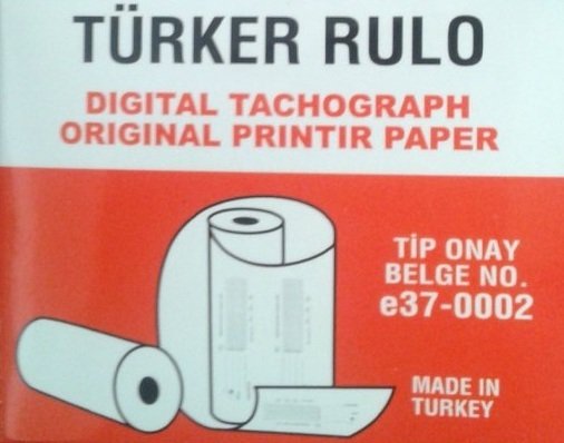 Dijital Rulo Takograf Kağıdı (TÜRKER) Kutu 3 Adet