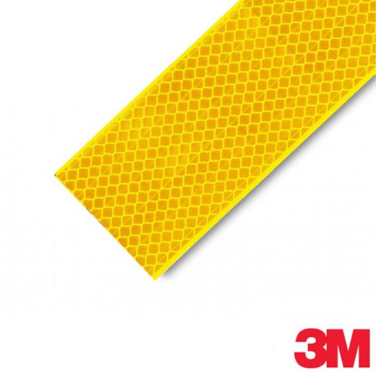 Reflektif Şerit 3M Sert Zemin İçin 5,5cmx50m Sarı