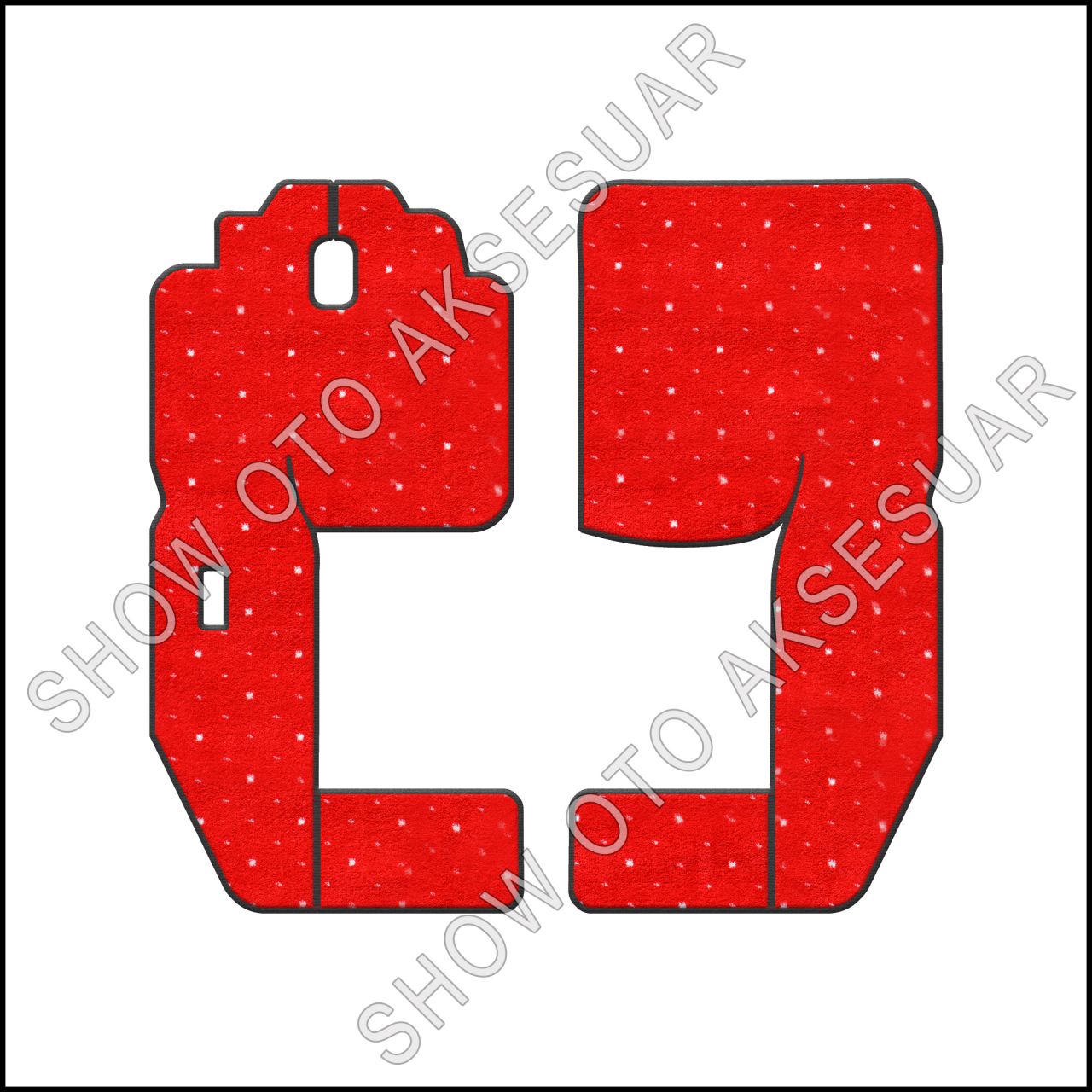 Halı Ayak Altı (Bukle) Kırmızı Yeni Kabin Axor Kamyon ve Tır Bütün Modellere Uyumludur