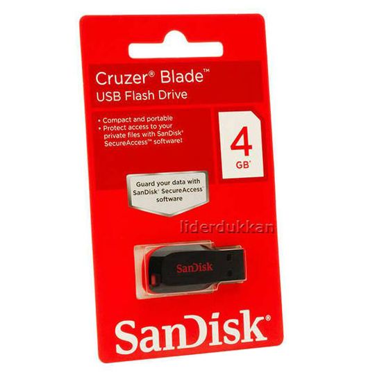 Cruzer Blade USB Flash Drive 4 GB (Sandisk)