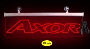Axor Ön Cam Işıklı Yazı 52 cm Kırmızı 24 Volt