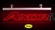 Axor Ön Cam Işıklı Yazı 52 cm Kırmızı 12 Volt