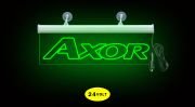 Axor Ön Cam Işıklı Yazı 35 cm Yeşil 24 Volt