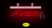 Axor Ön Cam Işıklı Yazı 35 cm Kırmızı 24 Volt