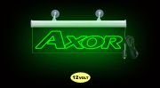 Axor Ön Cam Işıklı Yazı 35 cm Yeşil 12 Volt