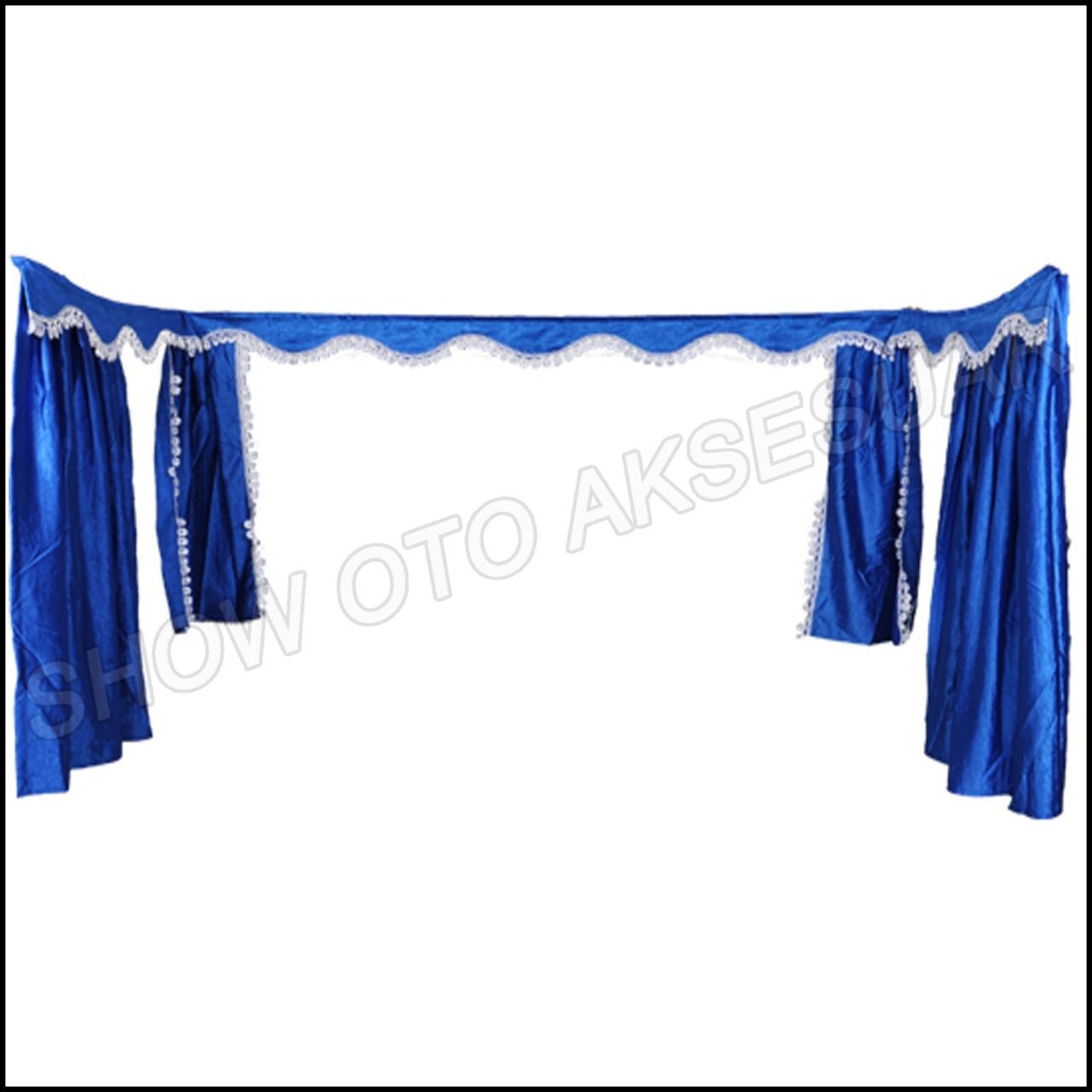 Ön ve Yan Cam Perdeleri Set mavi (Eski ve Yeni Kabin) Atego