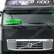 Volvo Ön Cam Işıklı Yazı 52 cm Yeşil 12 volt