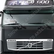Volvo Ön Cam Işıklı Yazı 35 cm Beyaz 24 volt