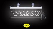 Volvo Ön Cam Işıklı Yazı 35 cm Beyaz 12 volt