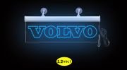 Volvo Ön Cam Işıklı Yazı 35 cm Mavi 12 volt
