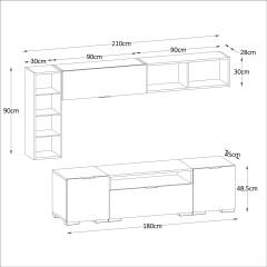 Kenyap 815387 Decoflex TV ünitesi