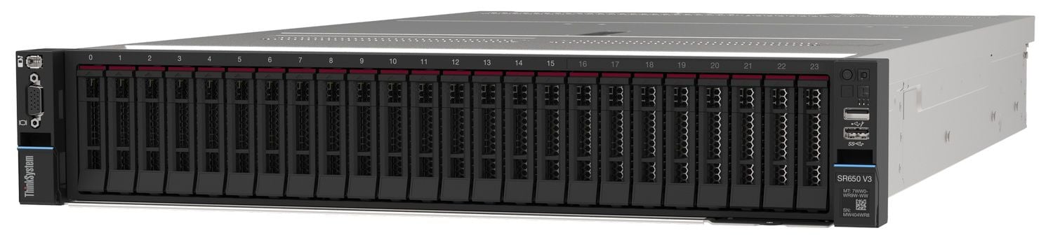 LENOVO SERVER THINKSYSTEM SR650 V3 1*SILVER 4510 (12C/2.4GHz) 128GB DDR5 3x960GB LENOVO SSD (8x2.5”) 9350-8i/2Gb 4x1GbE XCC2 PLATINUM 1x1100W TITANIUM 2U RACK + MS Windows Server 2025 Standart 16 Core Lisans