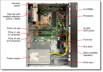 LENOVO SERVER 7D8JA043EA THINKSYSTEM ST50 V2 INTEL XEON E-2324G 4C 3.1GHz 1x16GB 2x960GB SSD SW RAID NO DVD 500W MINI TOWER