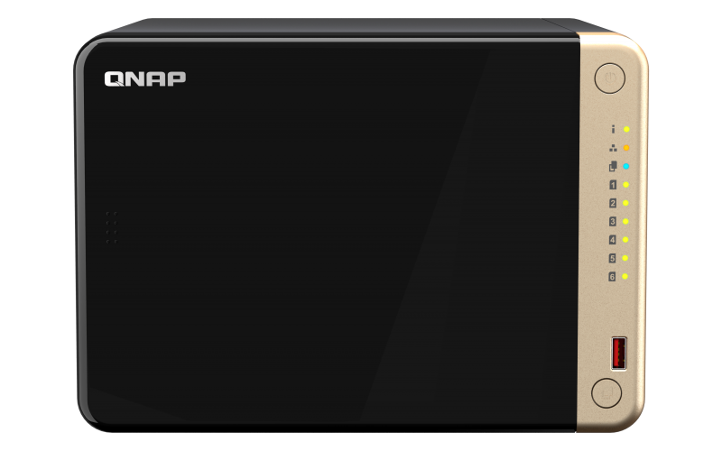 Qnap TS-664 8 GB 8 Yuvalı 250 TB Destekli NAS Depolama Ünitesi