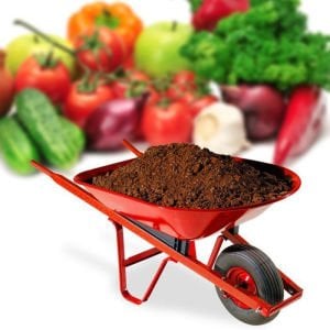 Organik sebze ve domates toprağı 10 litre solucan gübresi katkılı