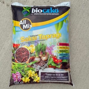BioGEKO All Mix %100 doğal solucan gübreli saksı toprağı