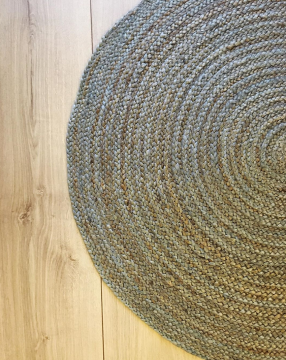 JUTE DHURRY DAİRE ABR-8 GREEN-ATA HALI