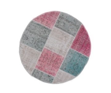 PATCHWORK MULTİ-PEMBE 120X120 - ATA HALI