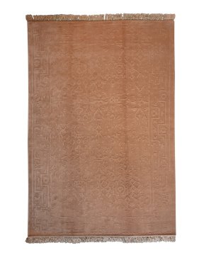 WOOLVI EMBOSSED 2016078 BEIGE-05-ATA HALI