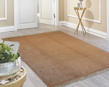 WOOLVI EMBOSSED 2016078 BEIGE-05-ATA HALI