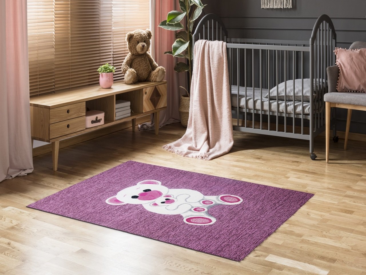 PİNK PANDA DESİNG-ANİMAL TUFTED CARPET PİNK/MULTİ-ATA HALI