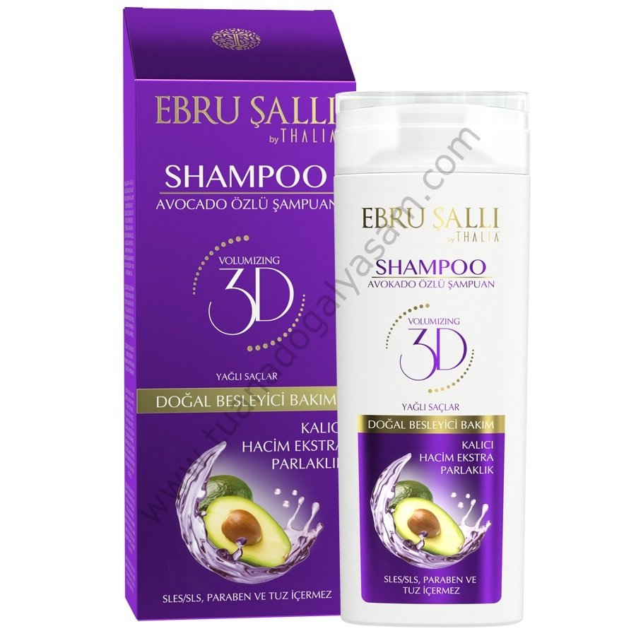 Ebru Şallı Avakado Yağlı Şampuan-Yağlı Saçlar