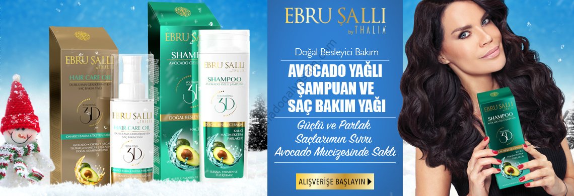 Ebru Şallı Avakado Yağlı Şampuan ve Saç Bakım Yağı