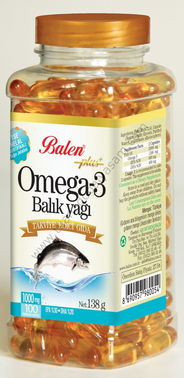 Omega 3 Balık Yağı Softjel 100