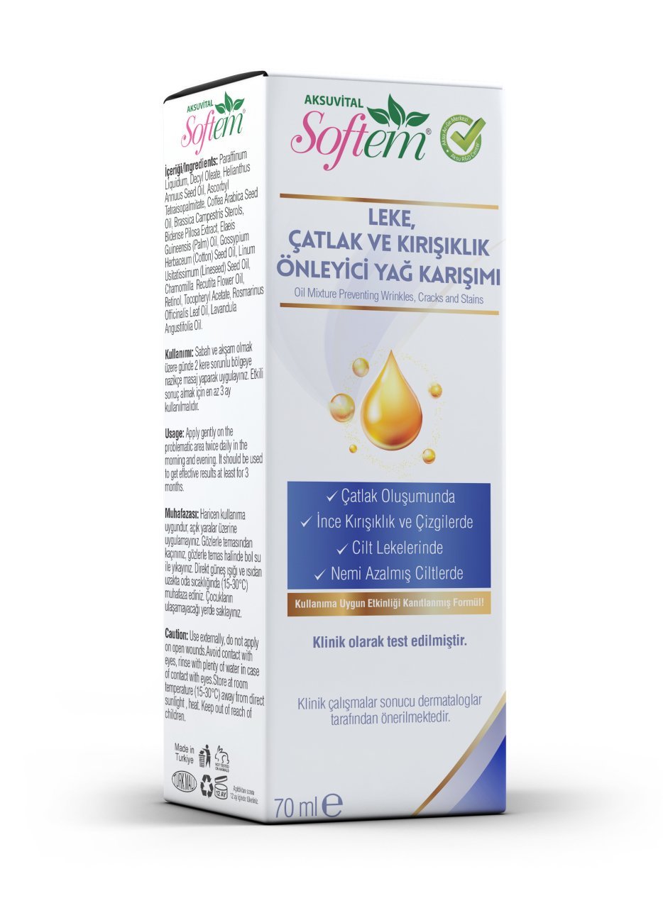 Softem Leke, Çatlak ve Kırışıklık Önleyici Yağ Karışımı 70 ML