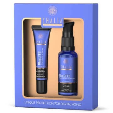 Thalia BlueLite Mavi Işık Karşıtı Cilt Bakım Seti - ( Jel Yüz Kremi 50 ml + Göz Çevresi Bakım Serum 15 ML )