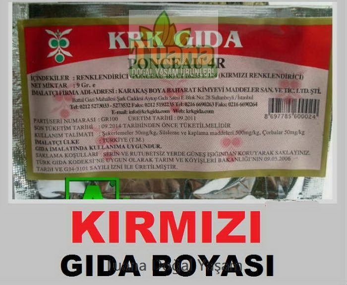 Krk Kırmızı Gıda Boyası