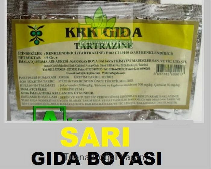 Krk Sarı Gıda Boyası