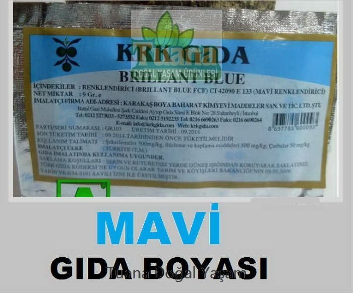 Krk Mavi Gıda Boyası