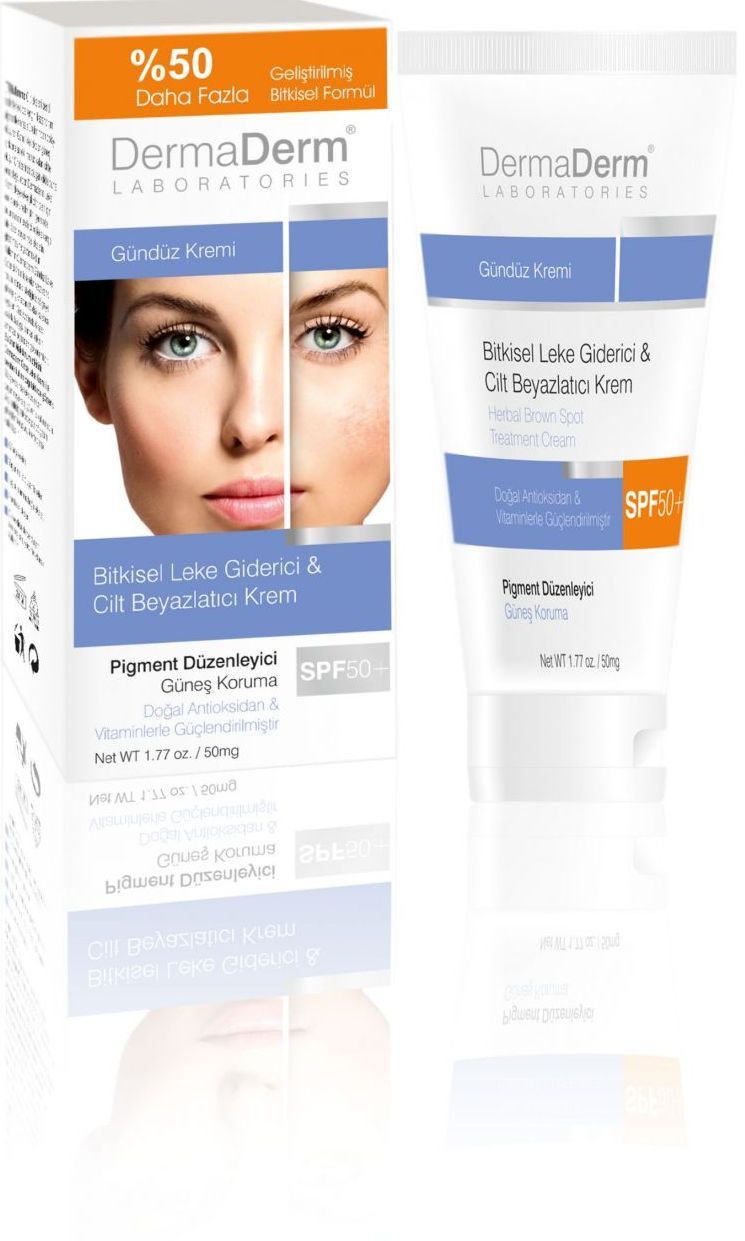 DERMADERM CİLT LEKELERİNE KARŞI GÜNDÜZ KREMİ %2 ARBUTİN VE GÜNEŞ FİLTRELERİ İÇERİR