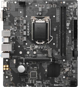 MSI PRO H410M-B 2933Mhz DDR4 M.2 HDMI VGA 1200P