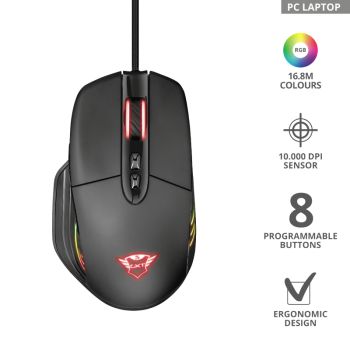 TRUST GXT940 XIDON RGB KABLOLU GAMING MOUSE(23574)