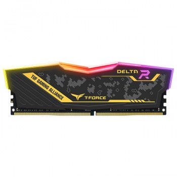 Team T-Force DELTA RGB TUF Yellow 32GB(1x32GB) 3200Mhz DDR4 CL16-20 Gaming Ram (TF9D432G3200HC16F01)