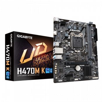 GIGABYTE H470M K 3200Mhz HDMI DP M.2 mATX 1200p