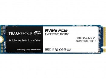 Team MP33 256GB 1600/1000MB/s NVMe PCIe Gen3x4 M.2 SSD Disk (TM8FP6256G0C101)