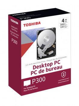 4TB TOSHIBA 5400RPM P300 SATA3 128MB HDWD240EZSTA BOX