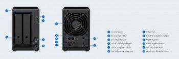 SYNOLOGY DS720PLUS 2 YUVALI 2GB NAS DEPOLAMA ÜNİTESİ