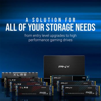 PNY CS1030 500GB 2000/1100 NVMe PCIe Gen3x 4 M.2 SSD (M280CS1030-500-RB)