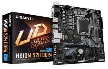 GIGABYTE H610M S2H 3200Mhz HDMI DP DVI 1700p mATX