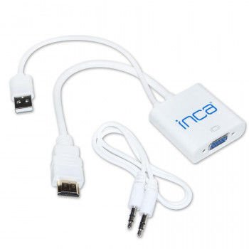 INCA IVTH-01 VGA>HDMI ÇEVİRİCİ  USB+SES KABLOSU