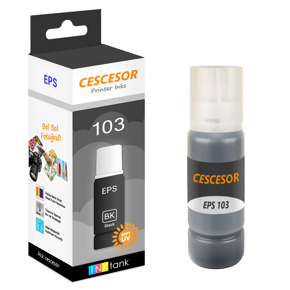 EPSON 103 SİYAH MÜREKKEP - 70 ml
