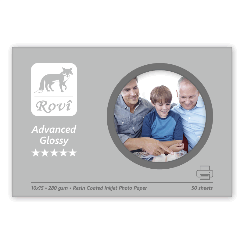Rovi Advanced Glossy (Parlak) 10x15 Fotoğraf Kağıdı 280gr - 50 Yaprak