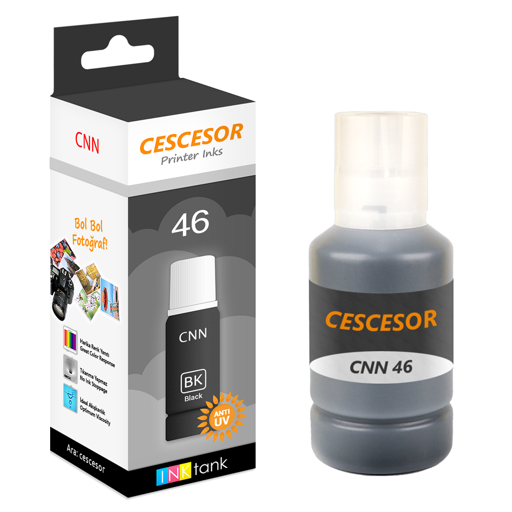 Canon GI 46 Muadil Mürekkep - 135 ml - Canon Maxify GX6040, GX6050, GX7040, GX7050 Uyumlu