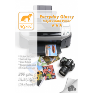 Rovi Everyday Glossy (Parlak) A3 Fotoğraf Kağıdı 200gr - 50 Yaprak
