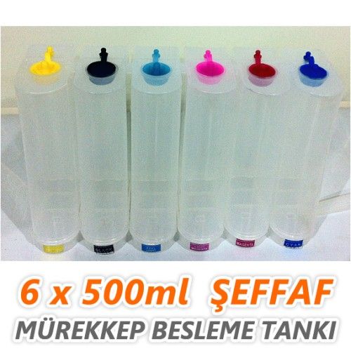 6x500ml XXL DEV BİTMEYEN KARTUŞ TANKI