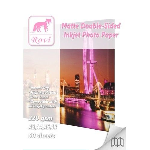 Fine-Art Mat A3 Çift Taraflı Fotoğraf Kağıdı - 220gsm - 50 Yaprak